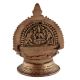 Indian Brass Oil Lamp Engraved Goddesss On Back 